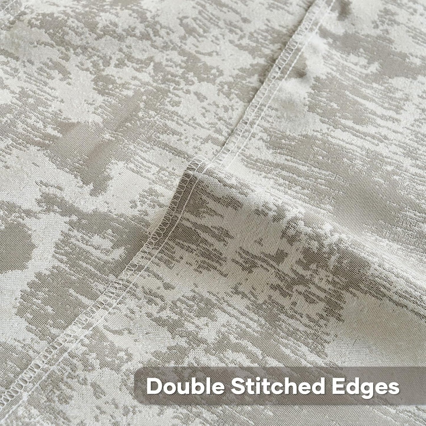 FUTEI Grey White Decorative Throw Pillow Covers 20x20 Inch Set of 2,Soft Faux Cashmere Jacquard - Textured & Cozy Cushion Case,Modern Home Decor for Couch Bed Living Room