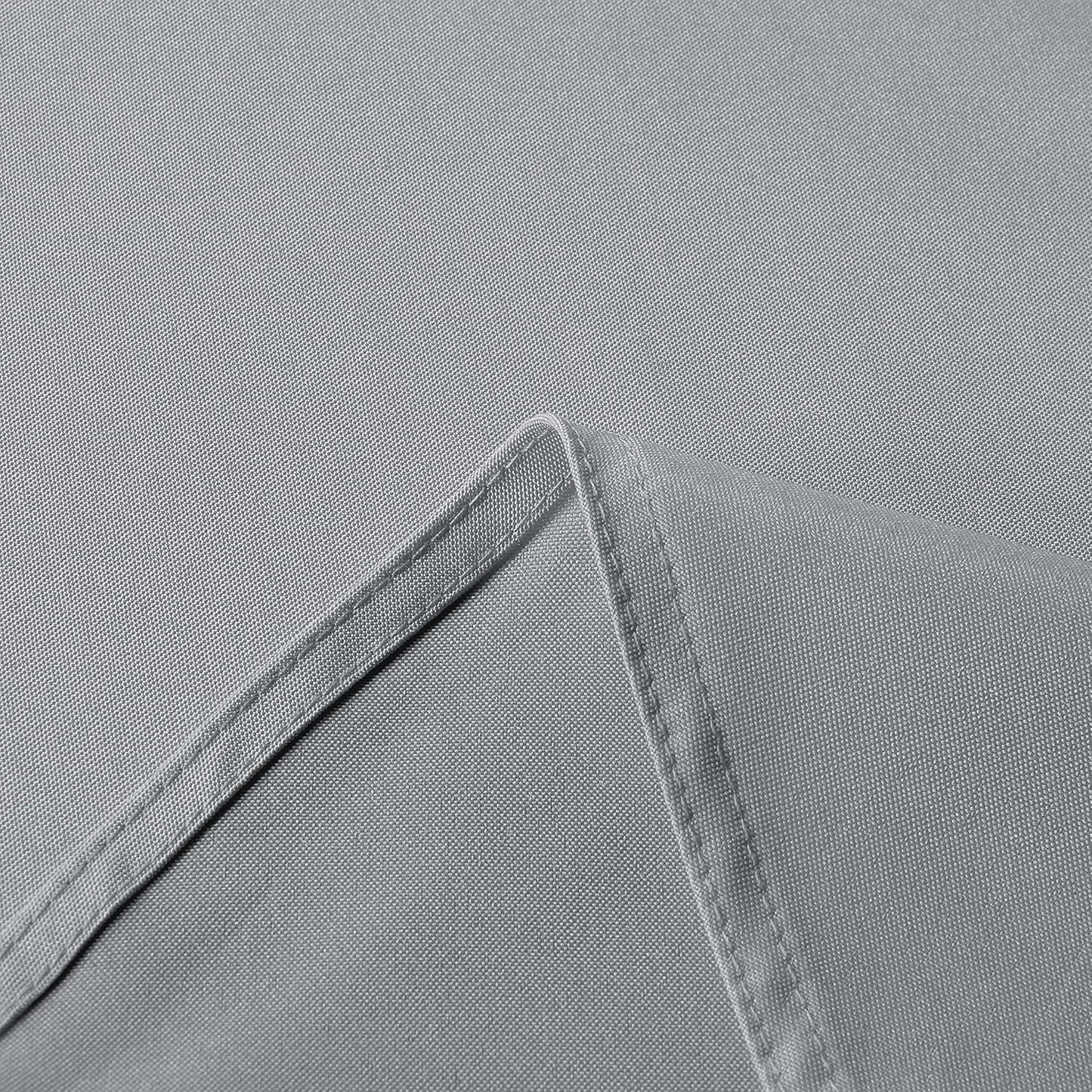 sancua Rectangle Tablecloth - 60 x 84 Inch - Stain and Wrinkle Resistant Washable Polyester Table Cloth, Decorative Fabric Table Cover for Dining Tables, Buffet Parties and Camping, Silver Grey